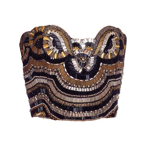 silk beaded bustier gianni versace|1990S GIANNI VERSACE ATELIER Black, Silver and Gold .